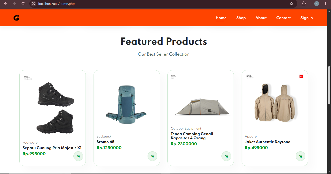 E-Commerce Platform Homepage