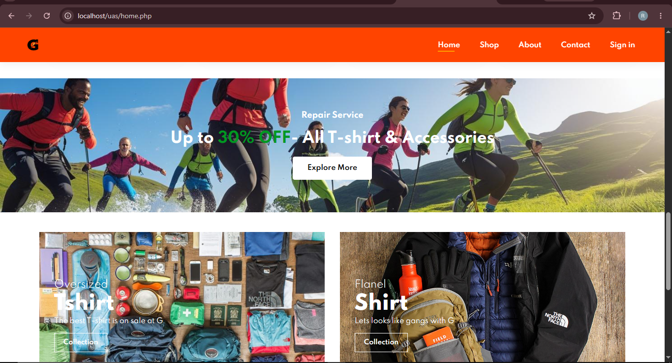 E-Commerce Platform Homepage